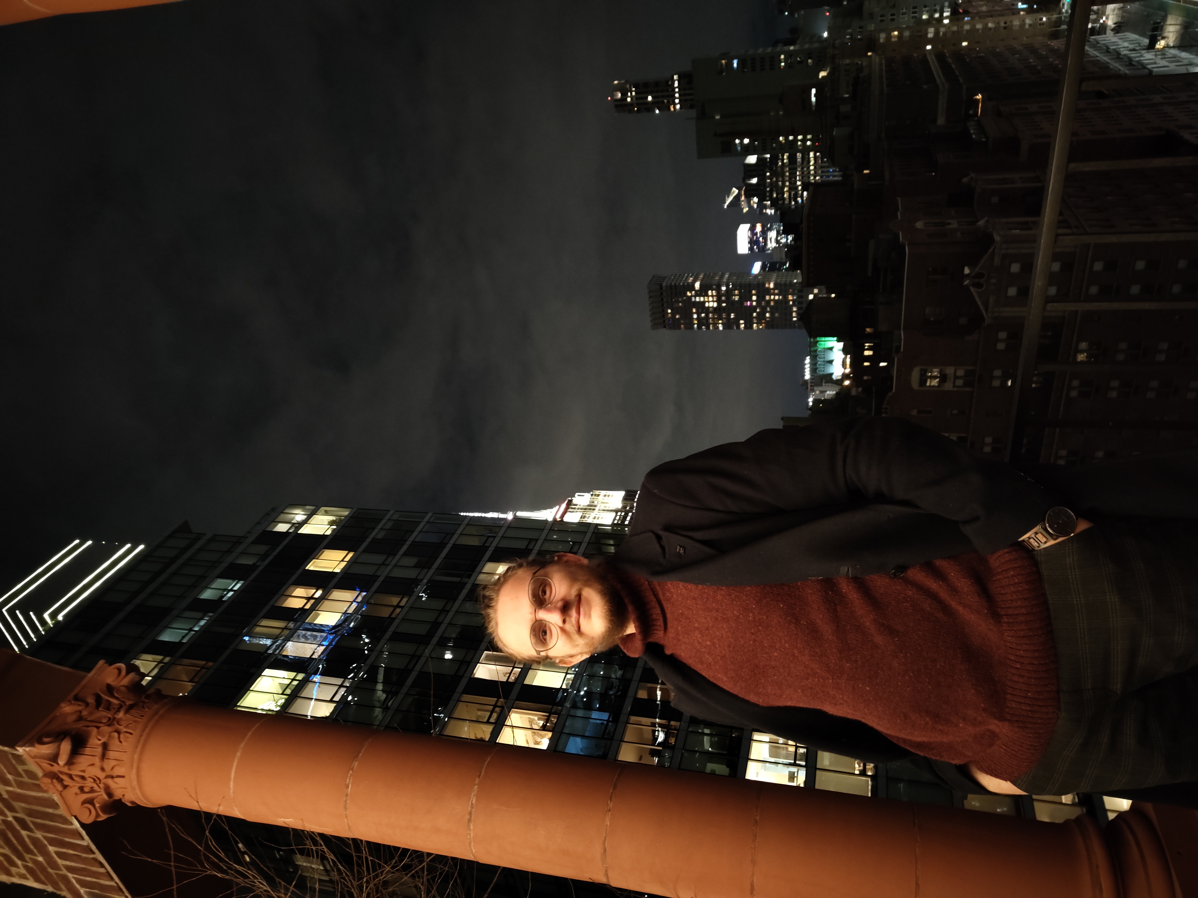 David Steiner standing on a rooftop in New York